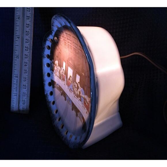 Vintage Mid-Century Lipper & Mann “The Last Supper” Ceramic mantle Night Light - Picture 5 of 10